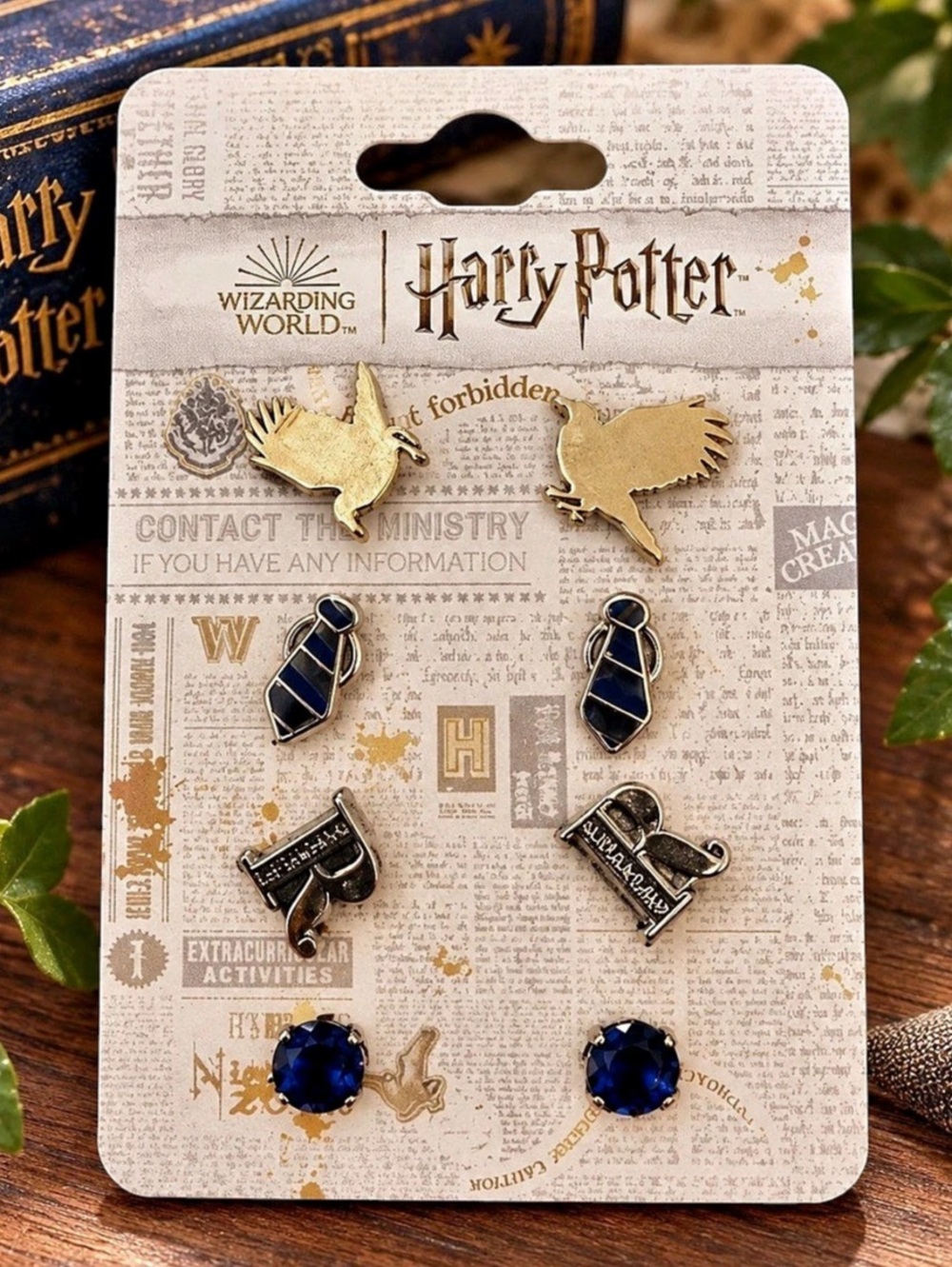 Wizarding World Harry Potter Earring Set Earrings Ravenclaw - NWT